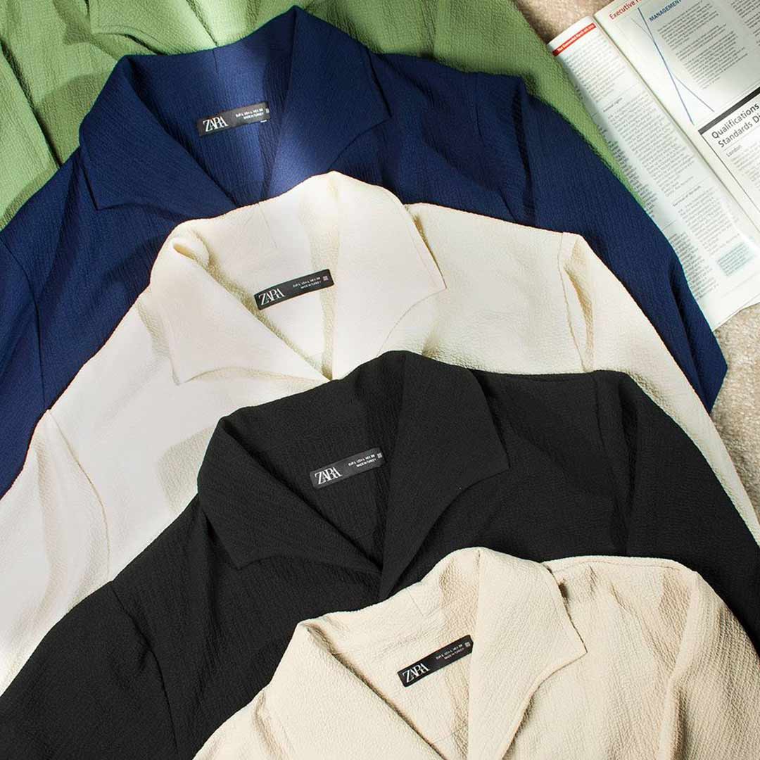 پیراهن اسپرت یقه آمریکایی مشکی - Thumbnail 1